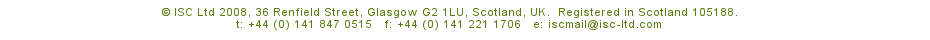 ISC Ltd, 36 Renfield Street, Glasgow, G2 1LU, Scotland, UK